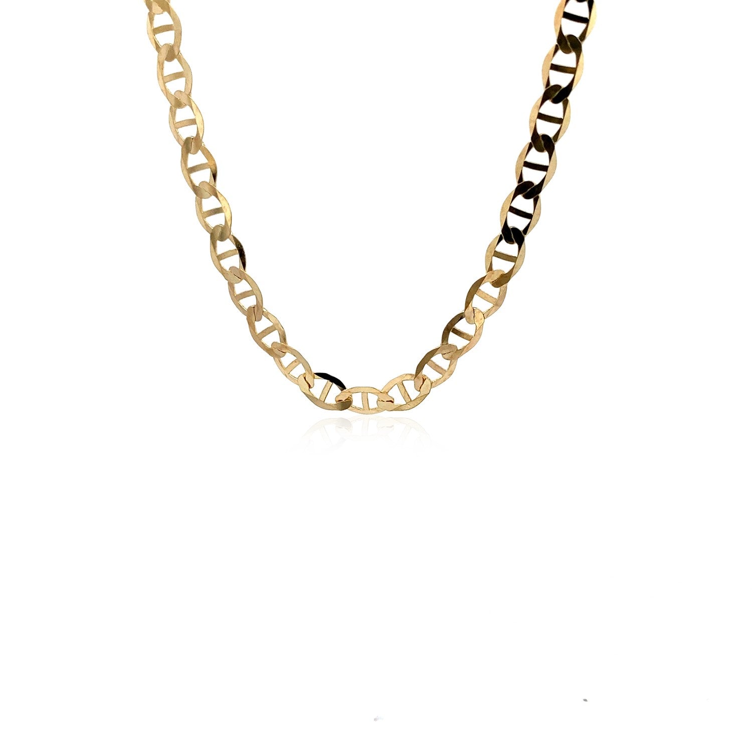 5.5mm 10k Yellow Gold Mariner Link Chain