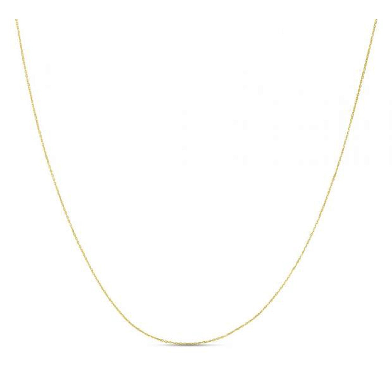 Chaîne forçat double extensible taille diamant en or jaune 14 carats (0,80 mm)